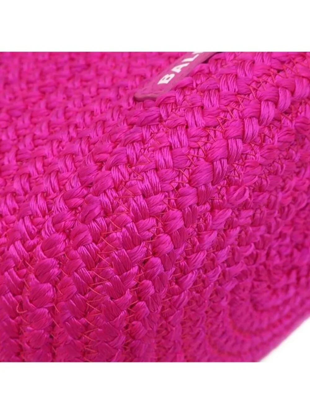 Balenciaga 2-Way Bag Ibiza Basket Bag Nylon Leather Pink Silver Vivid Handbag